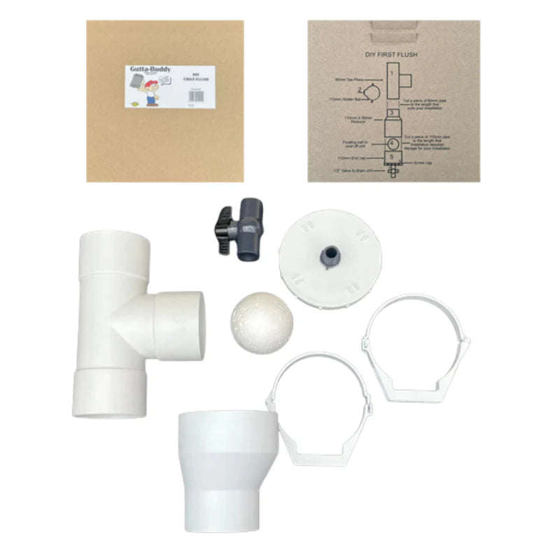 Gutter Buddy Rainwater Harvesting First Flush Diverter 80mm