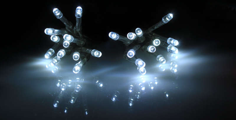 ***Led Light Chain White Battery Operated