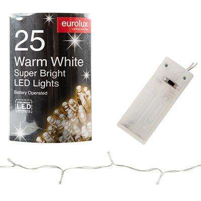 Led Light Chain Warm White Battery Operated