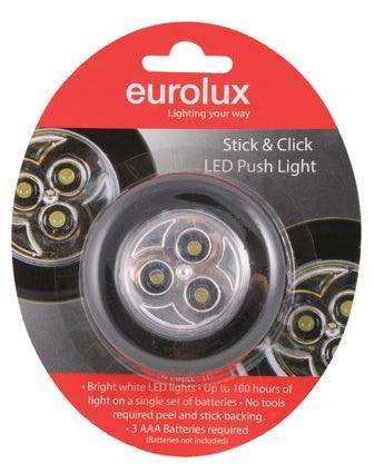 Stick 'N Click Push Light Black Single