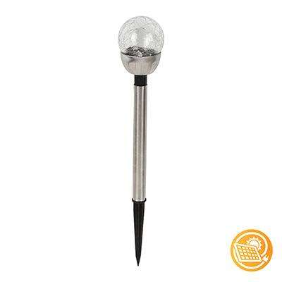 Solar Mini Crackle Ball Post Light Sell In Pdq Of 12