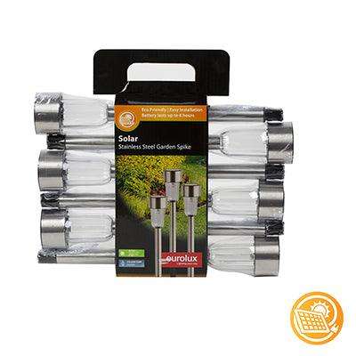 Solar Stainless Steel Tube Spike Retail Pack