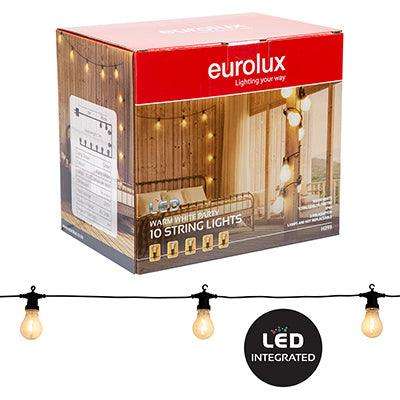 String Lights Led 10 Pk Warm White