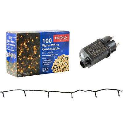 100 Led String Light 10 M Connectable Warm White