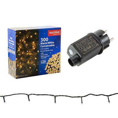 300 Led String Light 30 M Connectable Warm White