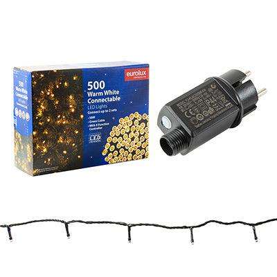 500 Led String Light 50 M Connectable Warm White