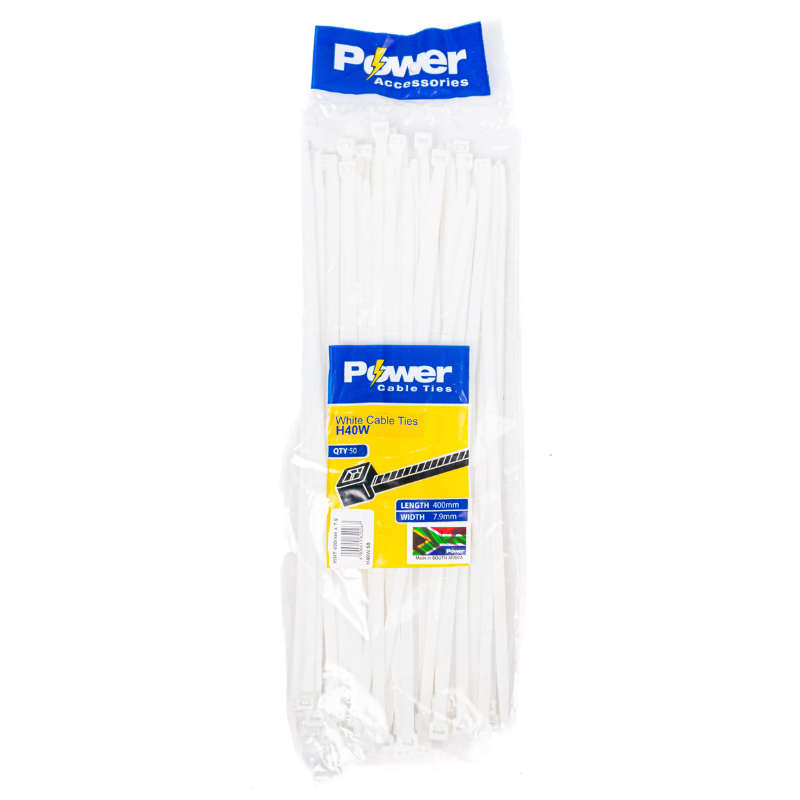 Power Cable Ties 400mm X 7.9mm Pk 50