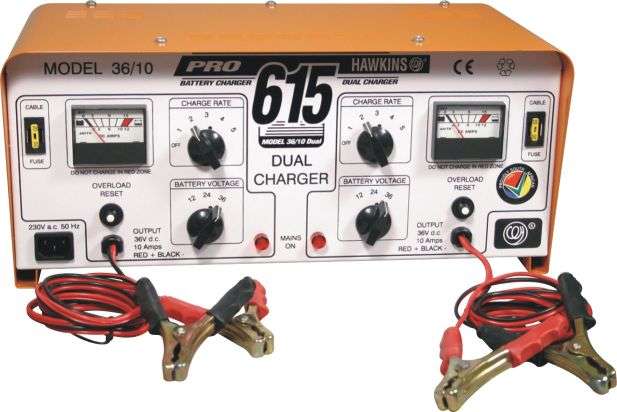 Battery Hawkins Pro615 Charger 6 X12 V 10 A