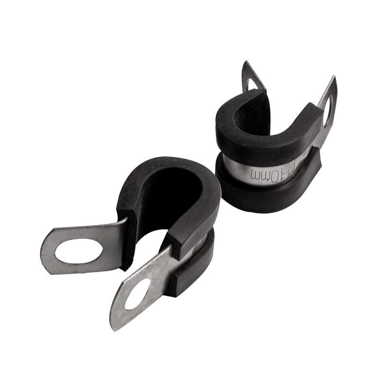 Hose Clamp 10 Mm X 12 Mm B/Width Rubber Lined Bulk