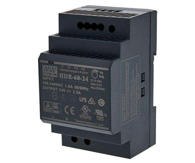 Power Supply D/R I=220 Vac O=12 Vdc 4.5 A Hdr 60 12