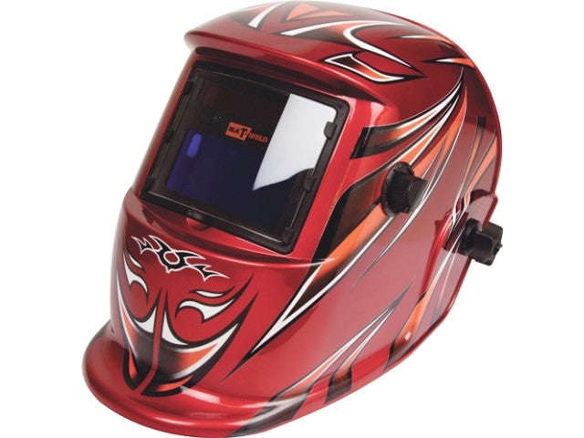 Helmet Mat Auto Dark Grind Opt Red
