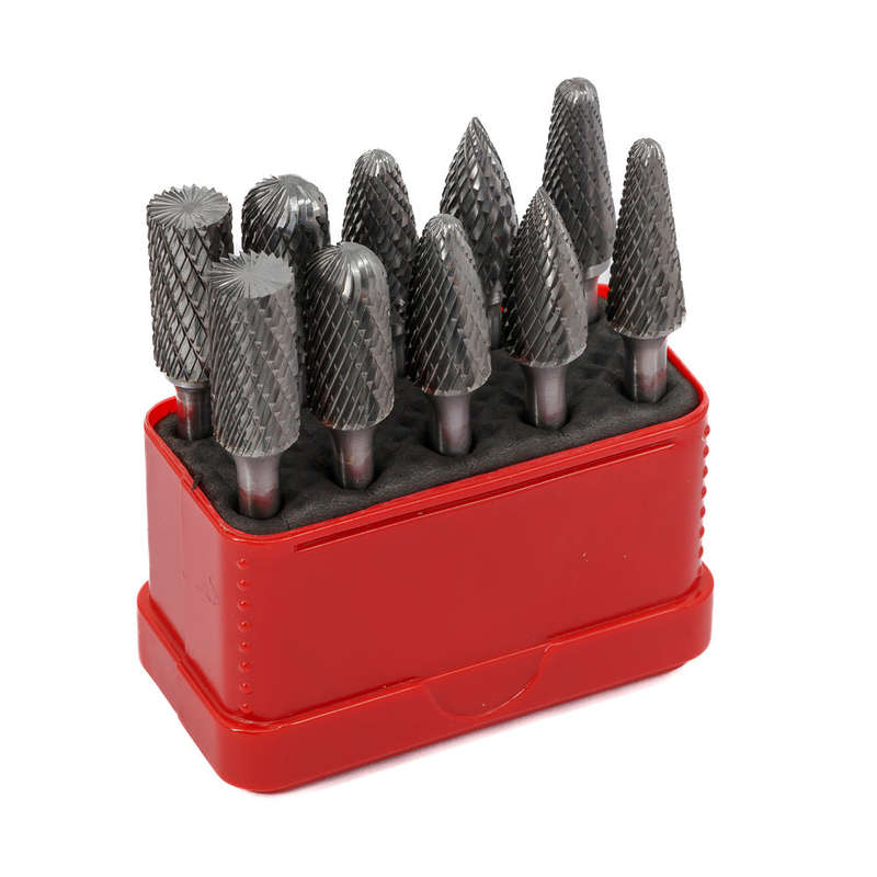 Euroboor Burrs Set Uni/Dbl Cut 10 Mmxxx
