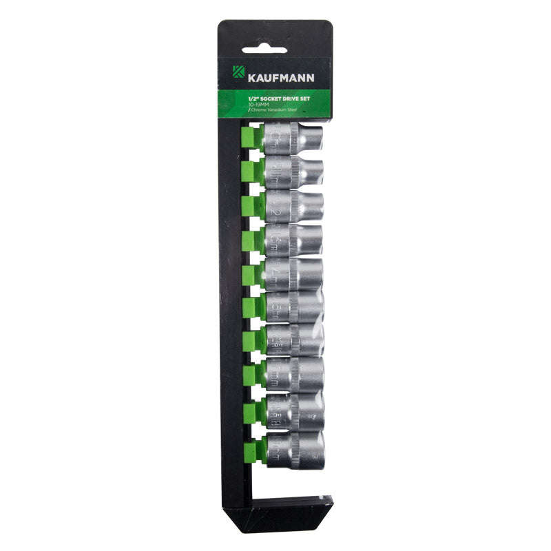 Kaufmann Socket 1/2 Drive 10 Pcs 10 19 Mm
