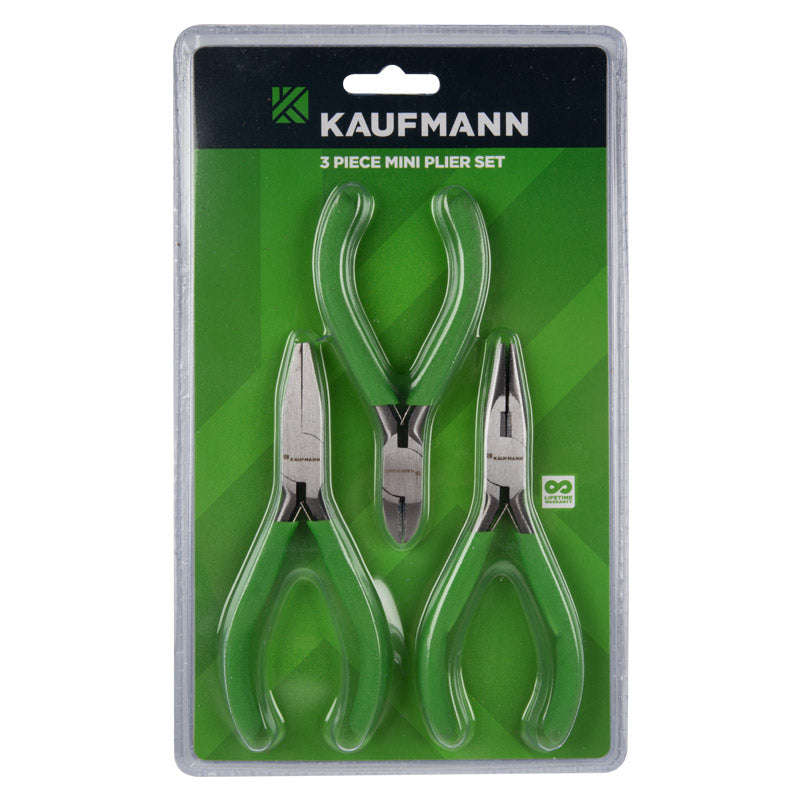 Kaufmann Pliers 3 Piece Set Micro