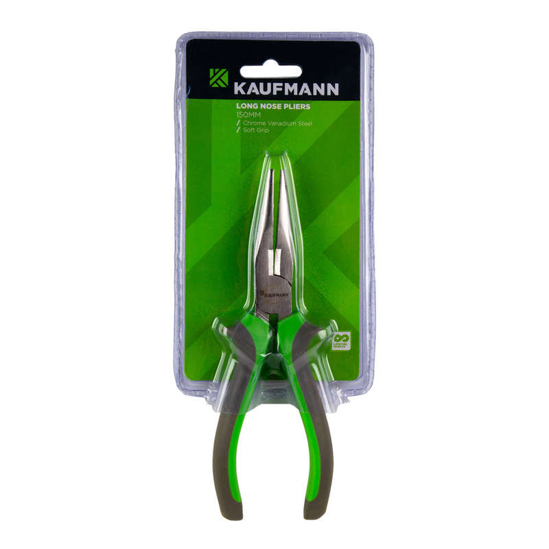 Kaufmann Pliers Long Nose Soft Handle 150 Mm