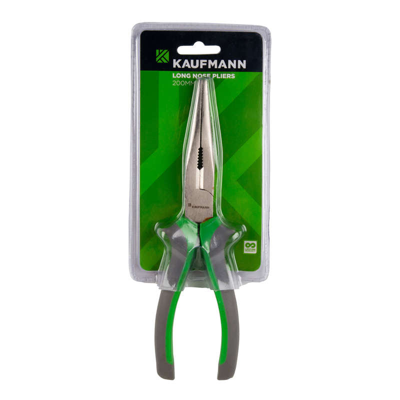 Kaufmann Pliers Long Nose Soft Handle 200 Mm