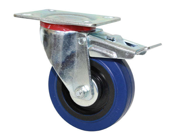Caslad Brake Castor Elastic Rubber 100 Mm