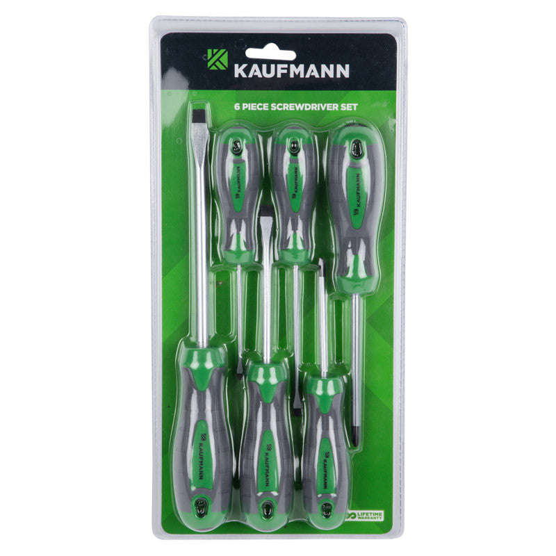 Kaufmann Screwdriver Set 6 Pcs Soft Grip