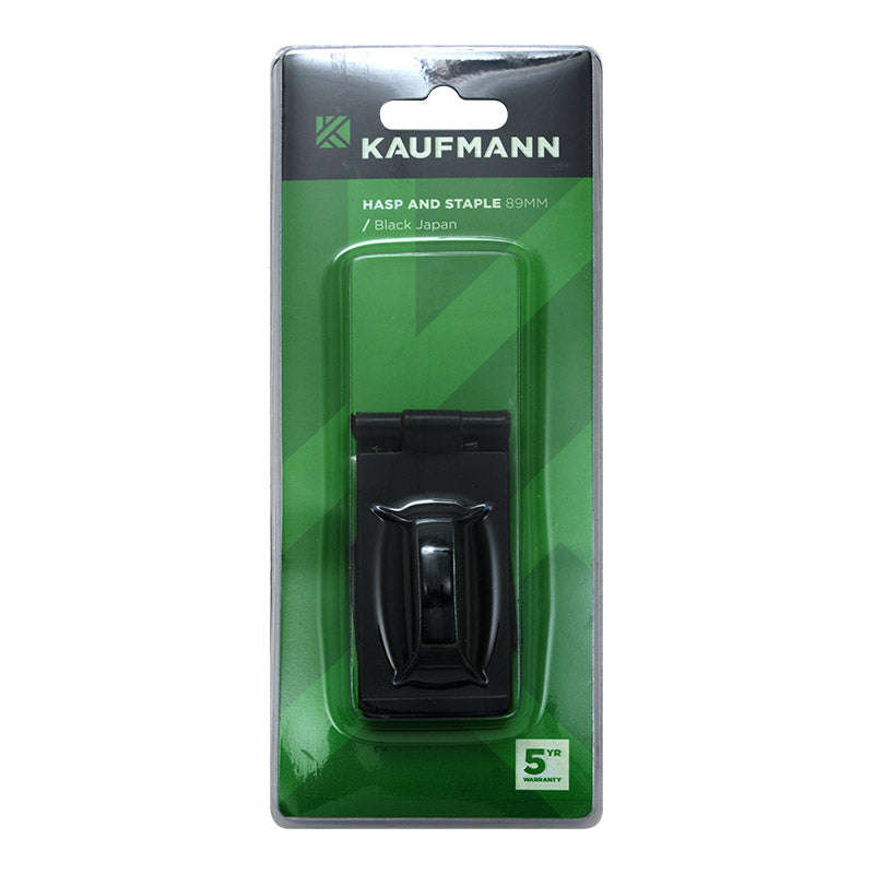 Kaufmann Hasp & Staple Japan 89 Mm Blk