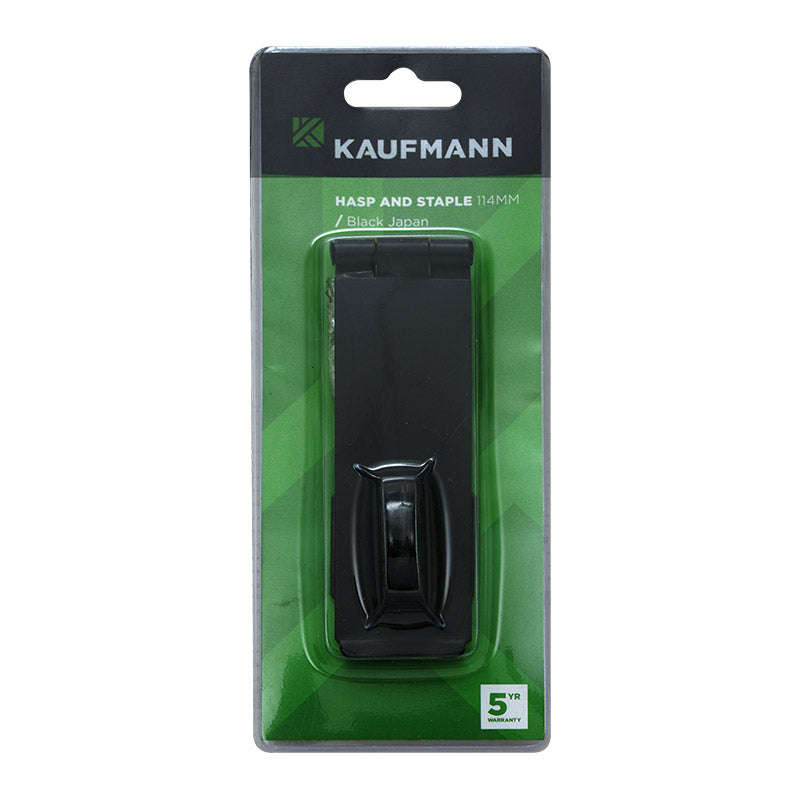 Kaufmann Hasp & Staple Japan 114 Mm Blk