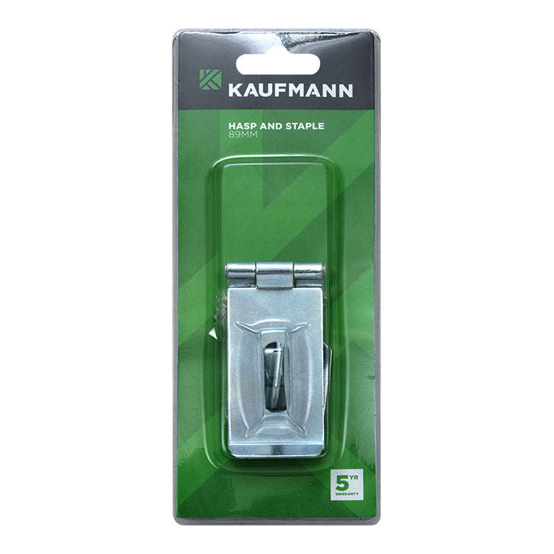 Kaufmann Hasp & Staple 90 Mm Safety Galv