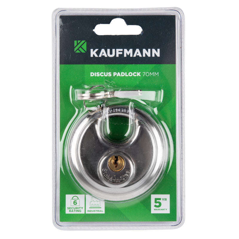 Kaufmann Padlock Discus 70 Mm S/ Steel