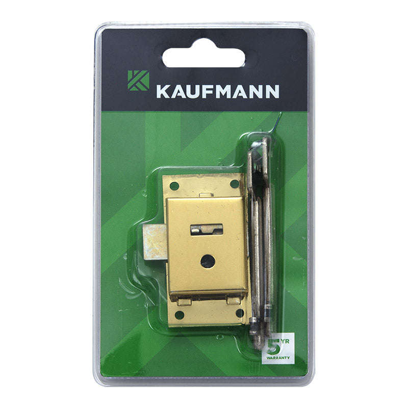 Kaufmann Lock Cupboard 64 Mm Brass 2 Lever