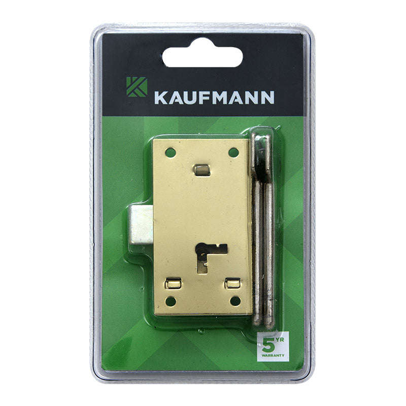 Kaufmann Lock Cupboard 75 Mm Brass 2 Lever