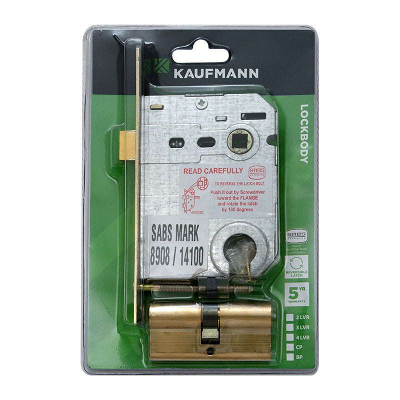 Kaufmann Lockbody Cyl Profile & Cyl S/Brass