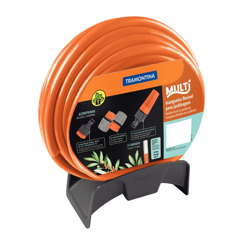 Tramontina Super Flex 20 Mx15 Mm Garden Hose Set