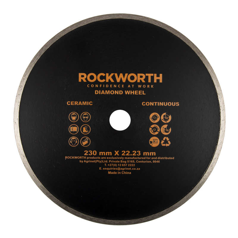 Rockworth Diamond Wheel 230 Mm Continuous Rim