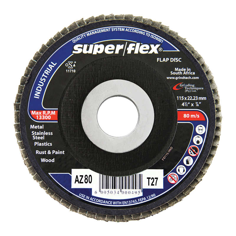 Superflex Flap Disc Industrial 115 Mm 80 G B