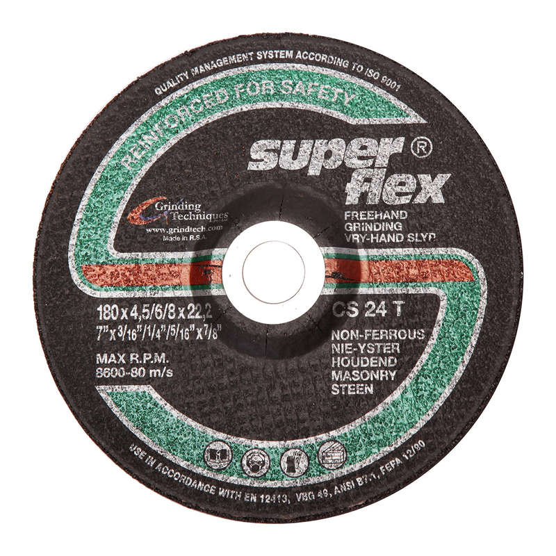 Superflex Grinding Disc Dome Masonry 180 X6 Mm