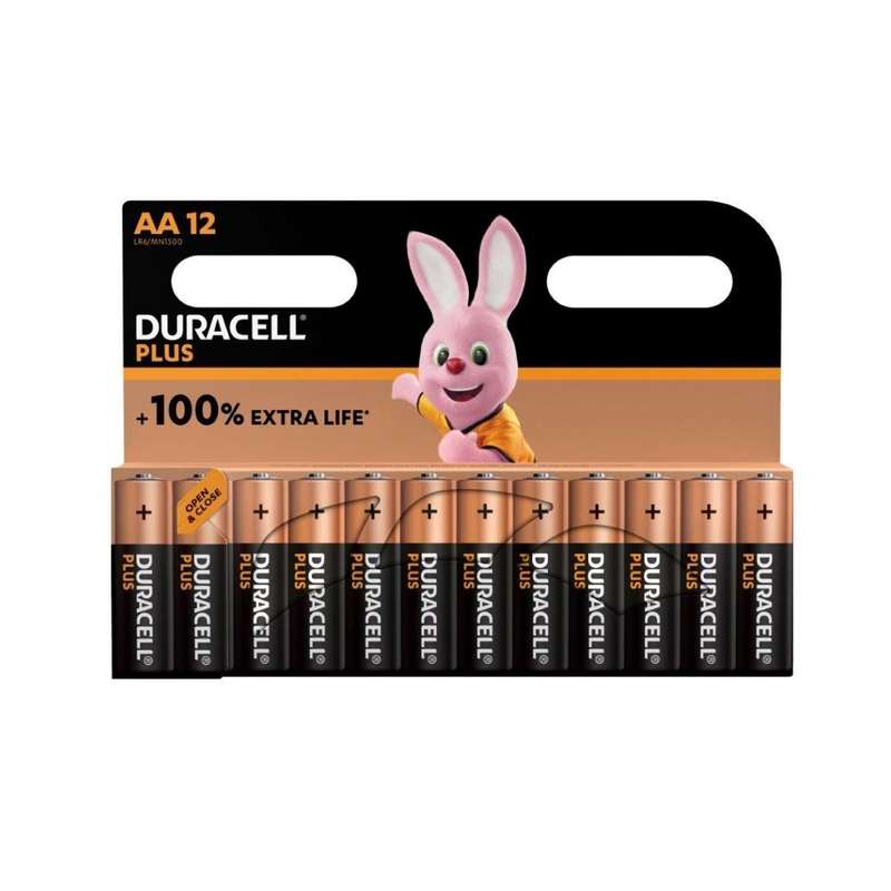 Duracell Battery Plus Alkaline Aa 12 Pack