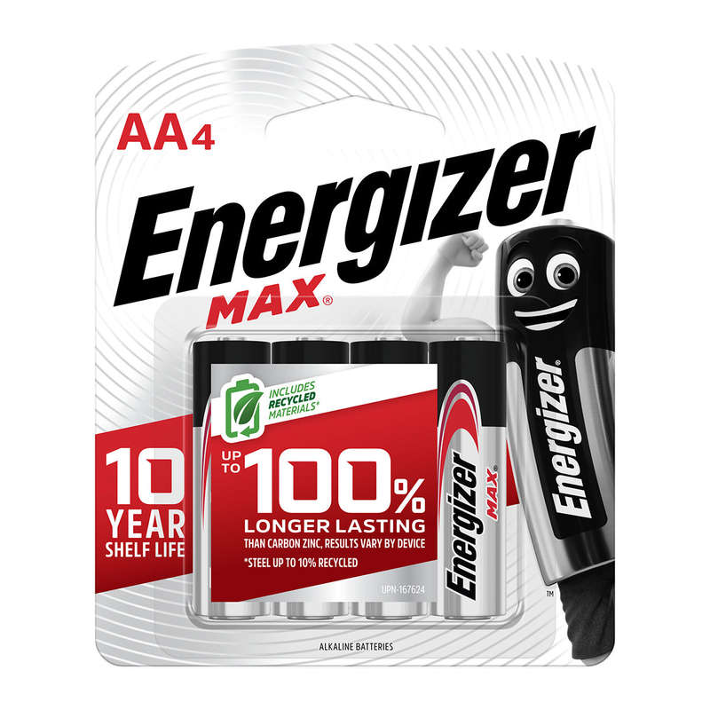 Energizer Battery Max Aa 4 Pack