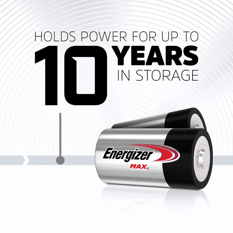 Energizer Battery Max D 2 Pack