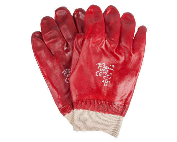 Glove Pvc Knitted Wrist