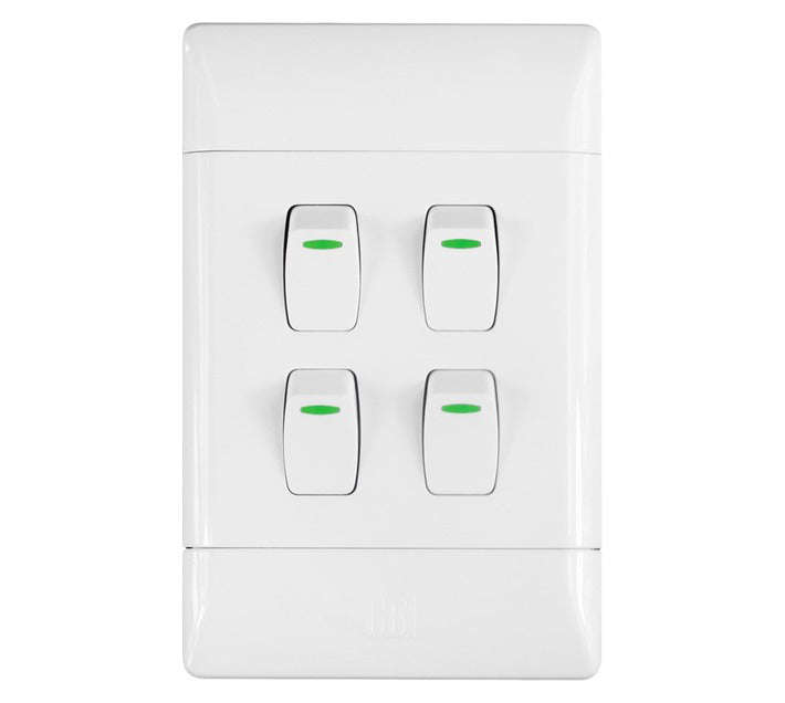 Cbi Light Switch 4 L1 W 2 X4 White