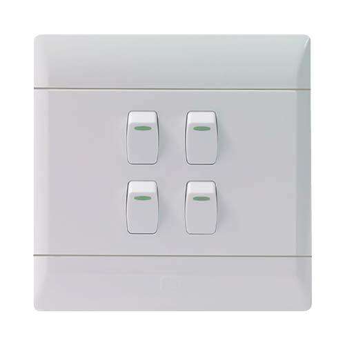 Cbi Light Switch 4 L1 W 4 X4 White