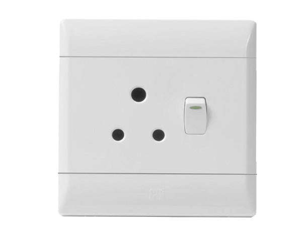 Cbi Plug Switch Single 4 X4 White