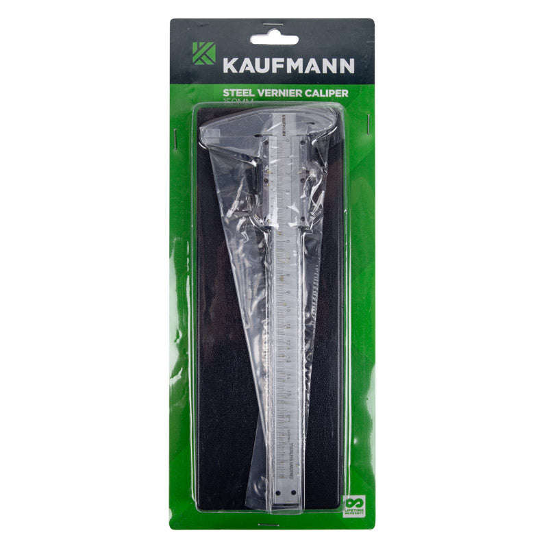 Kaufmann Vernier Steel 150 Mm And Case
