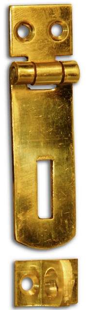 Hasp&Staple Brass Plated 55 Mm L/Dutyp20