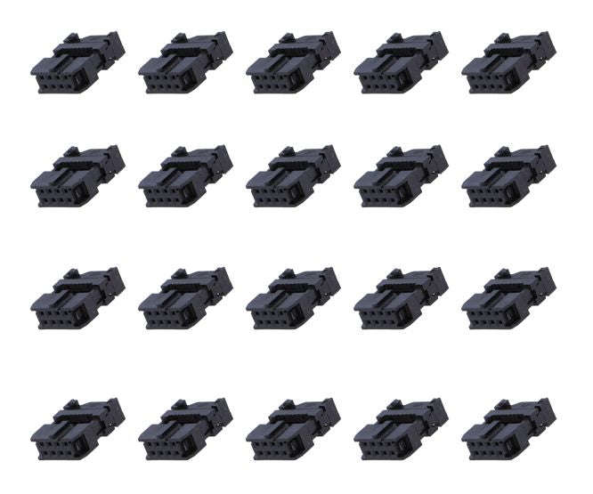 Idc Socket 8 W With Strain Relief 216 P/Tray Idc70 B08 Dbsobw01