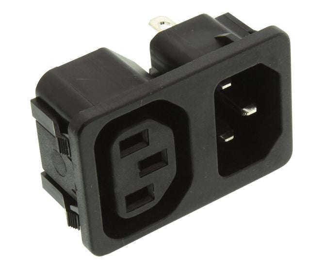 C13 Iec Socket + C14 Plug 10 A 250 Vac Snap In Iec C13 C14 A