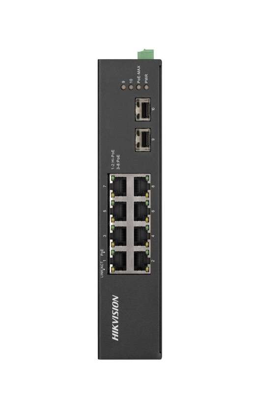Hikvision - Industrial 8 port gigabit POE switch 110w