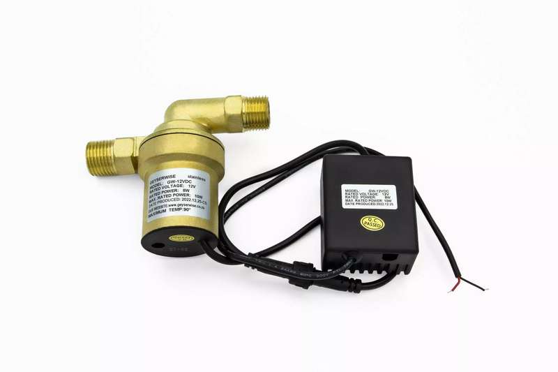 Geyserwise 12V DC Hot Water Circulation Pump  Closed Impeller - Full Brass Body