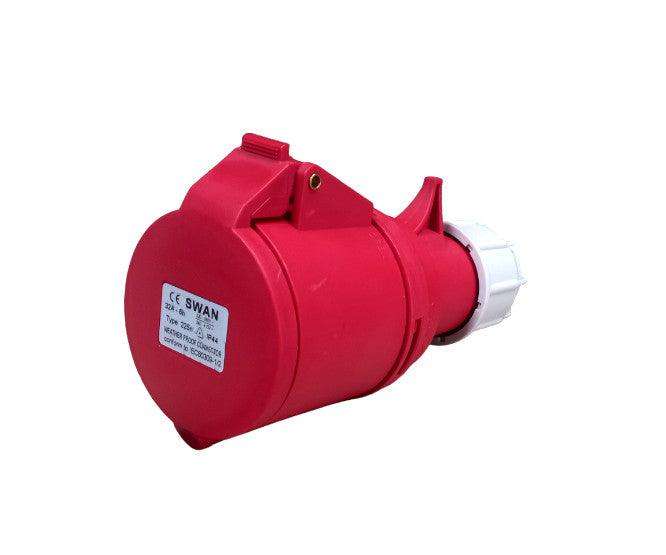 Industrial Plug Connector 32 A 3 P N E 380 V Ip44 Ips Ce 225 N