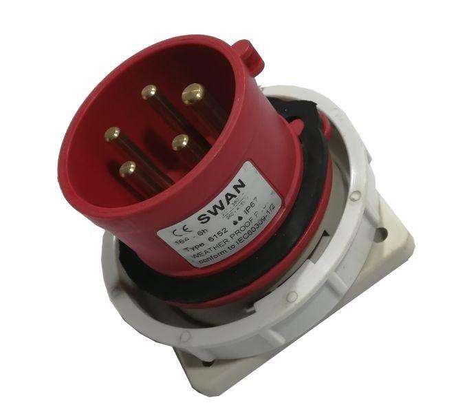 Plug Panel 125 A 3 P+N E 380 V Ip67 Ips Ce 6452
