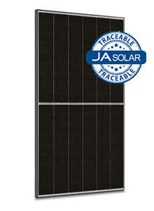 450 W N Type Double Glass Bifacial Lb Traceable With Mc4 Connectors (Black Frame)
