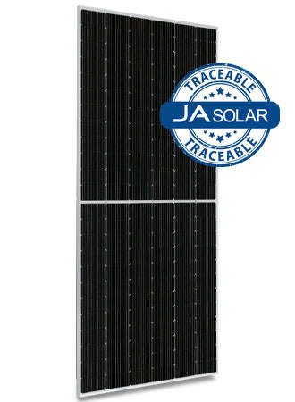 Ja Solar 595 W N Type Bifacial Double Glass Half Cell Mbb Traceable Lb Mc4 (Pallet Of 180)